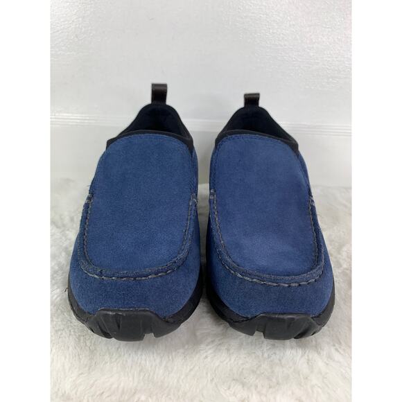 Lands’ End Women’s Blue Suede Slip-On Clogs Loafers Size 7B - Picture 2 of 10